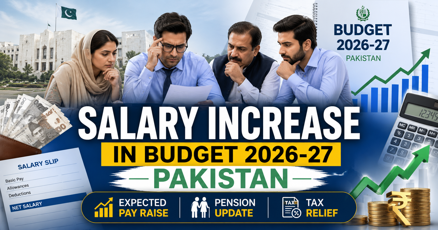 Salary Increase in Budget 2026-27 Pakistan – Latest News, Expected Pay Raise, Pension & Tax Relief Update